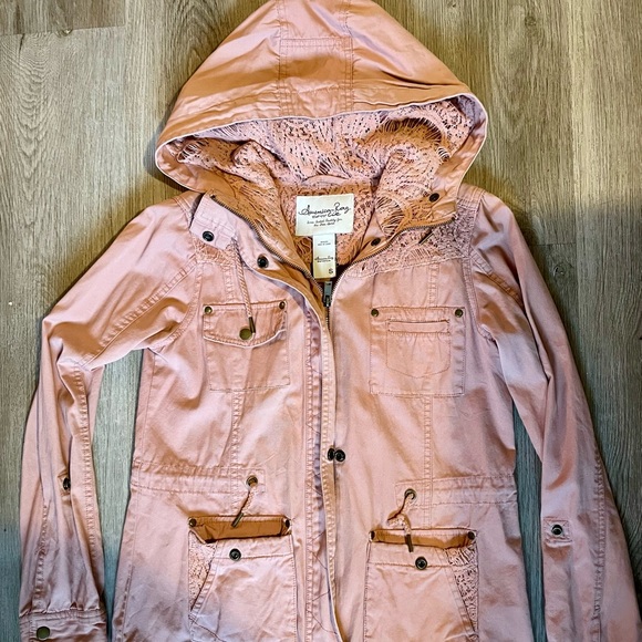 American Rag Lace Utility Jacket - Picture 1 of 4